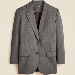 J Crew Gamine blazer in Italian studio wool blend - Grey, Size Small